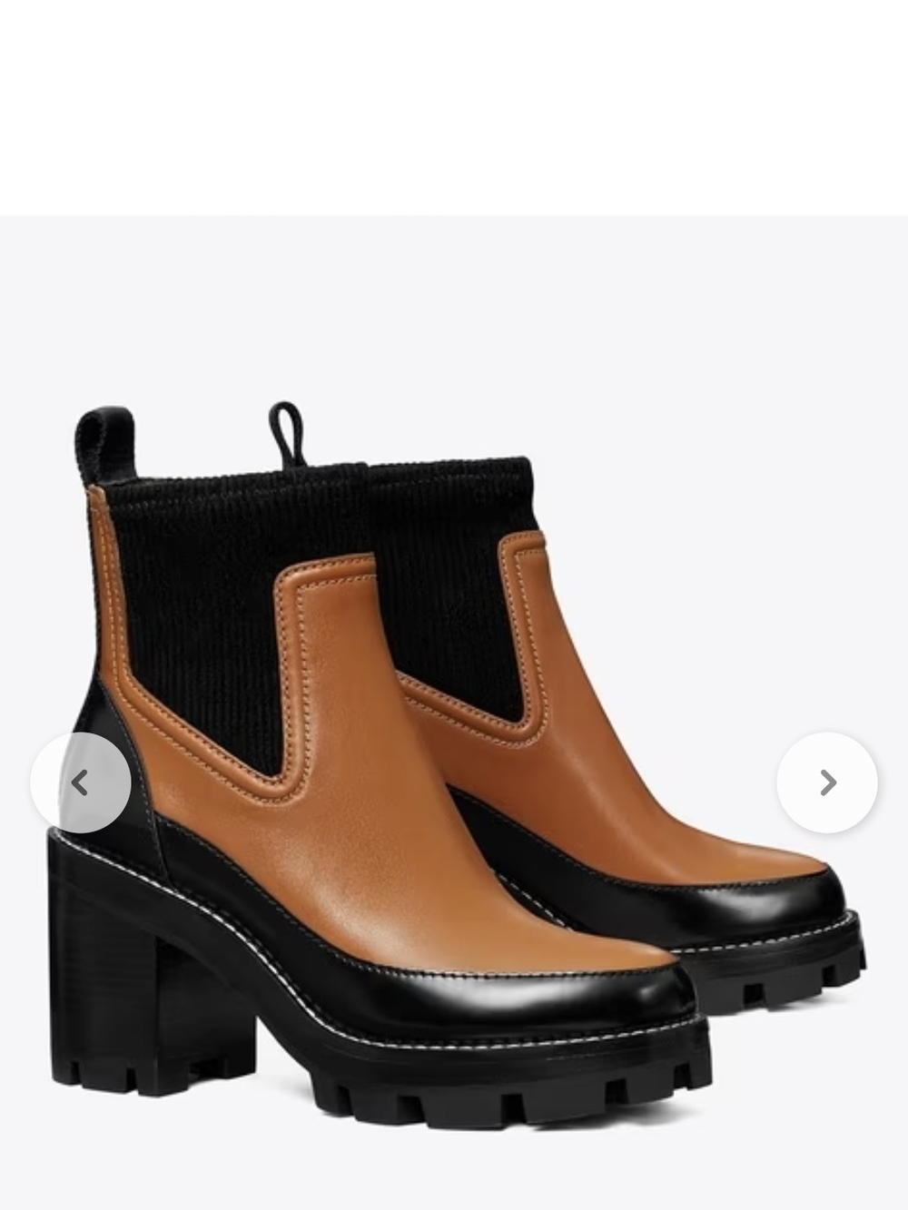 Tory Burch Lug Ankle Heel Boot